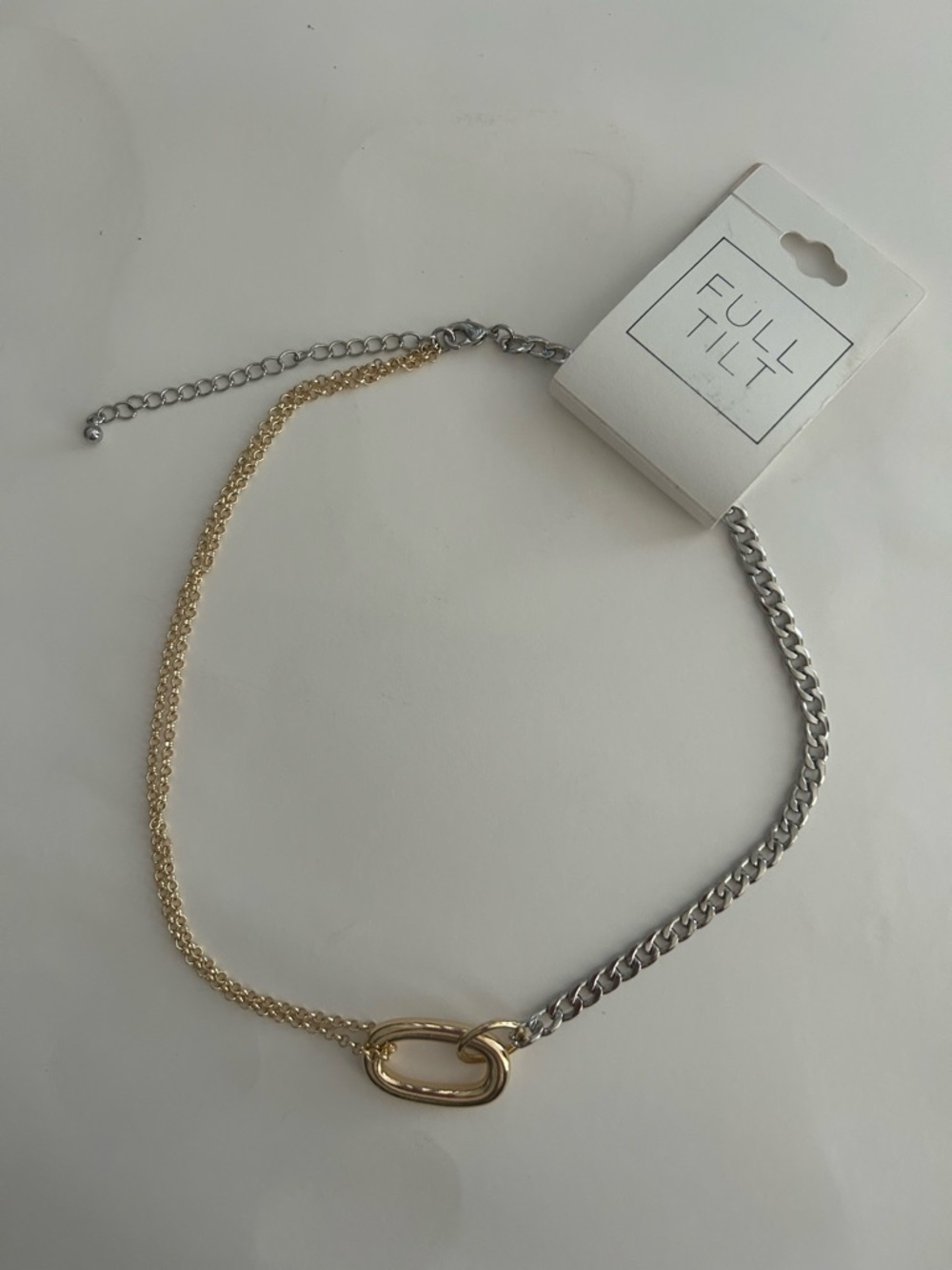 Full Tilt 2-Tone Gold-Silver Necklace NWT